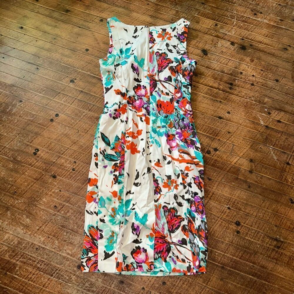 Lands End multicolored print sleeveless vacationcore dress - Picture 3 of 3